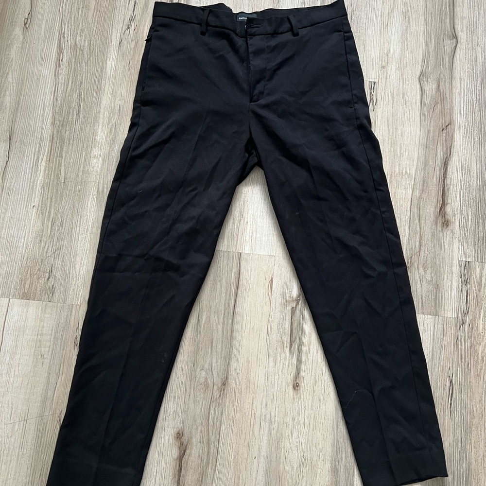 Men's Frank & oak wool Black Pants (31)